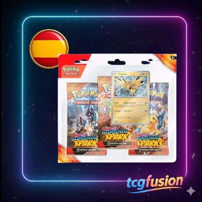 Blister 3 Sobres Pokémon TCG: Scarlet & Violet - Surging Sparks (Zapdos) - Español