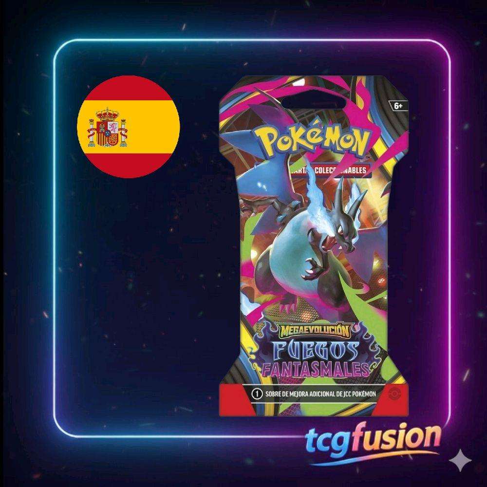 Sobre Pokémon TCG Phantasmal Flames Español Sleeved Booster Sobre Pokémon TCG Phantasmal Flames Español Sleeved Booster
