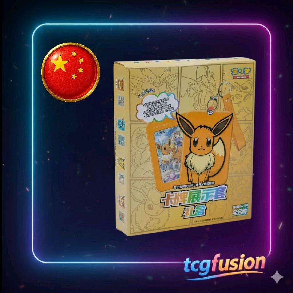 Pokémon TCG Eevee Card Display Blind Box Nine Colors Gathering Chino Simplificado