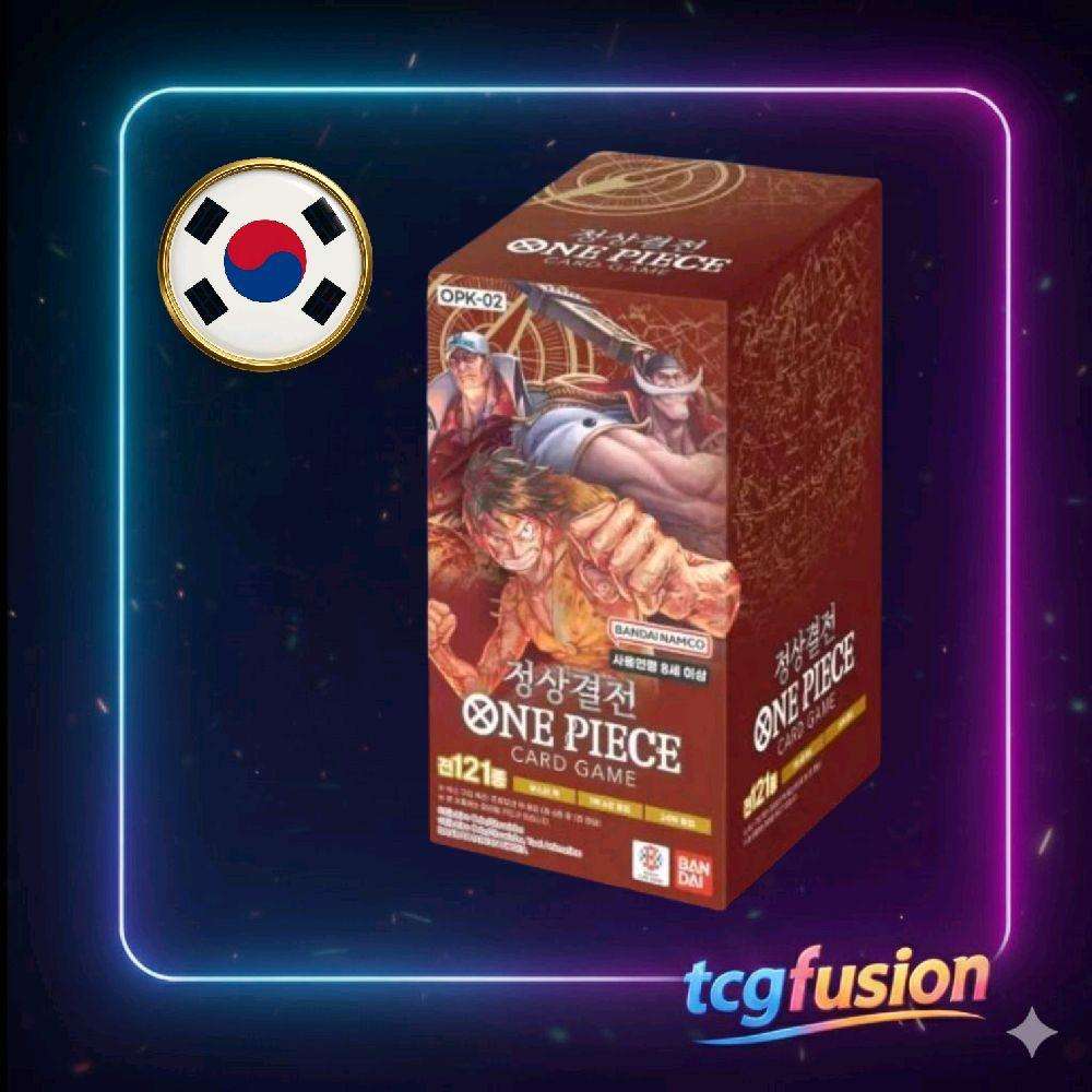 One Piece Card Game Paramount War Booster Box OPK-02 Coreano