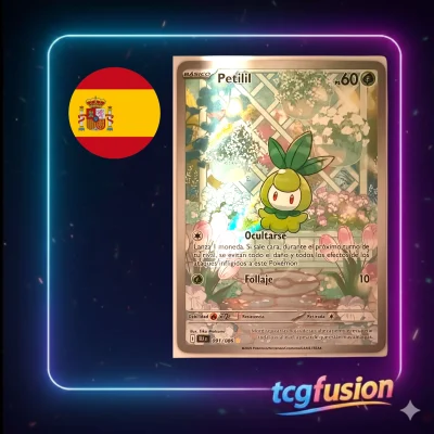 Petilil 091/086 Illustration Rare Black Bolt Español Pokemon TCG