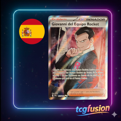 Carta Pokémon Giovanni del Equipo Rocket 225/182 Destined Rivals Español