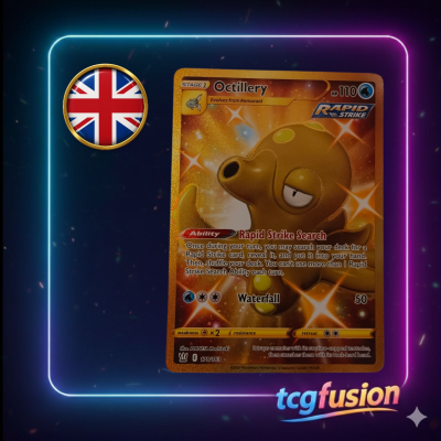 Octillery 178/163 Gold Secret Rare Battle Styles Pokemon TCG English