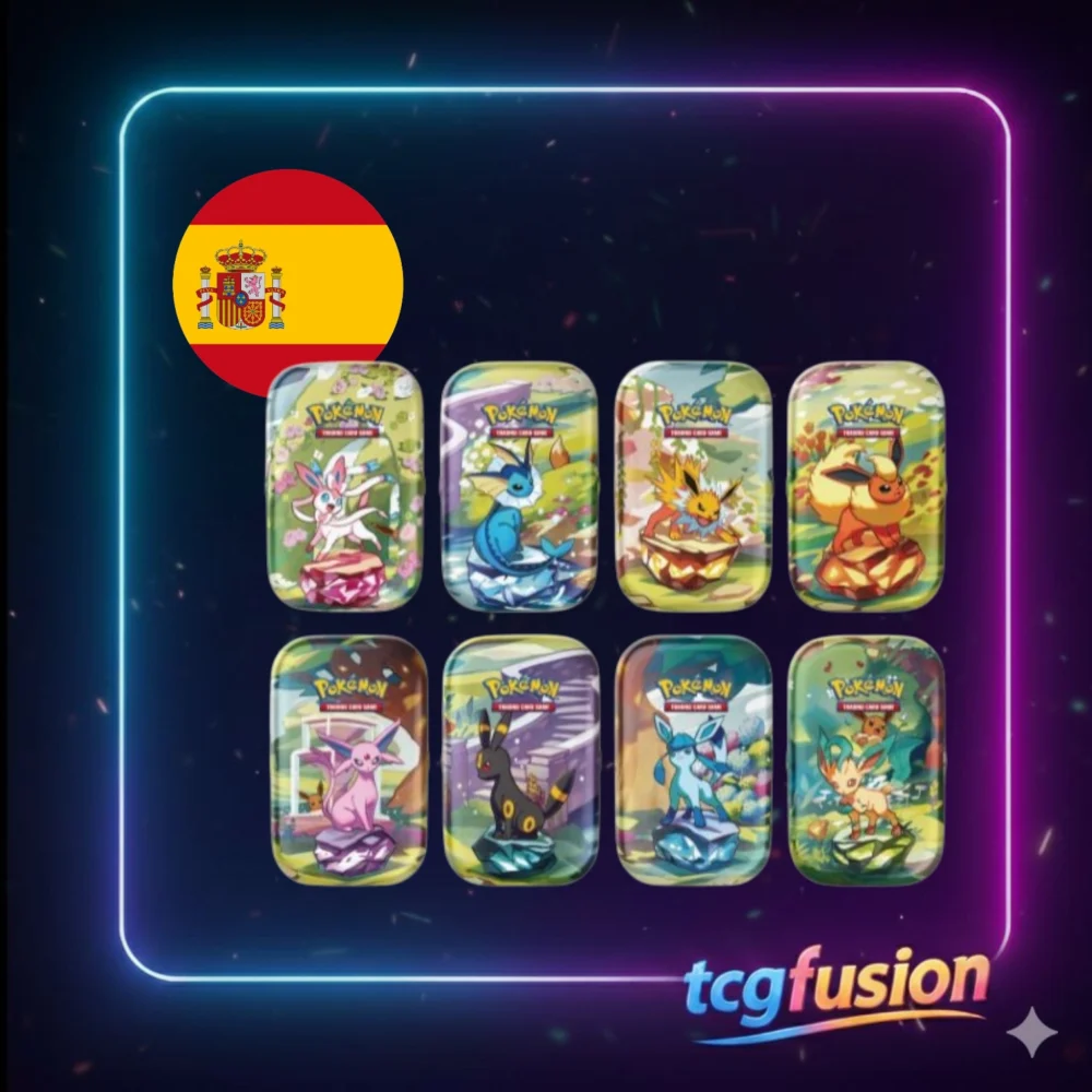 Mini Lata Prismatic Evolutions Pokémon TCG Español