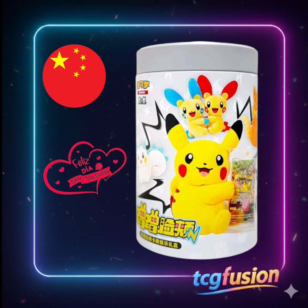 Pokémon TCG China Nuzzle Cheeks Plush Toy Card Display Gift Box