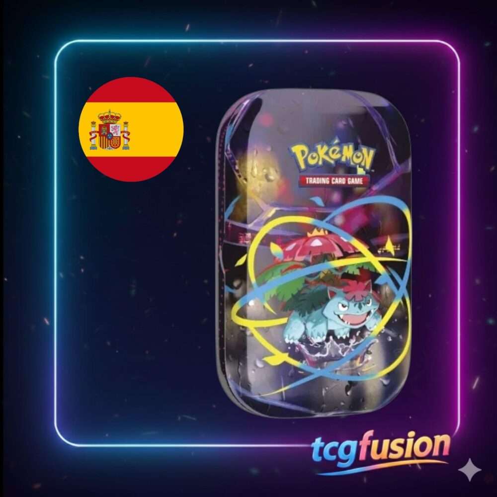 Mini Lata Pokémon TCG Mega Heroes Mega Venusaur (Español)
