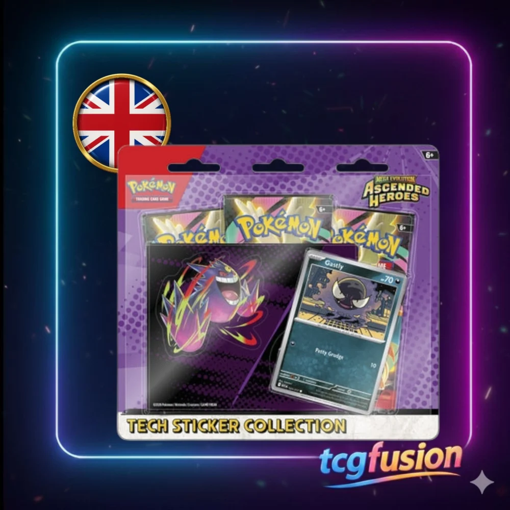 Pokémon TCG Mega Evolution Ascended Heroes Tech Sticker Collection - Mega Gengar Pokémon TCG Mega Evolution Ascended Heroes Tech Sticker Collection - Mega Gengar