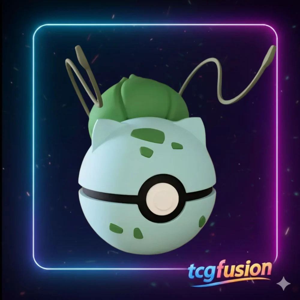 Poké Ball Bulbasaur Custom 3D - Estuche Coleccionable Pokémon