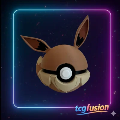 Poké Ball Eevee 3D Custom - Figura Decorativa Pokémon