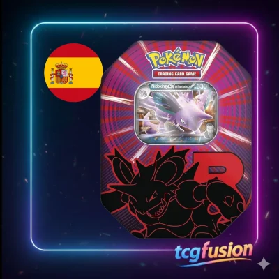 Lata Team Rocket Nidoking ex - Pokémon TCG Español