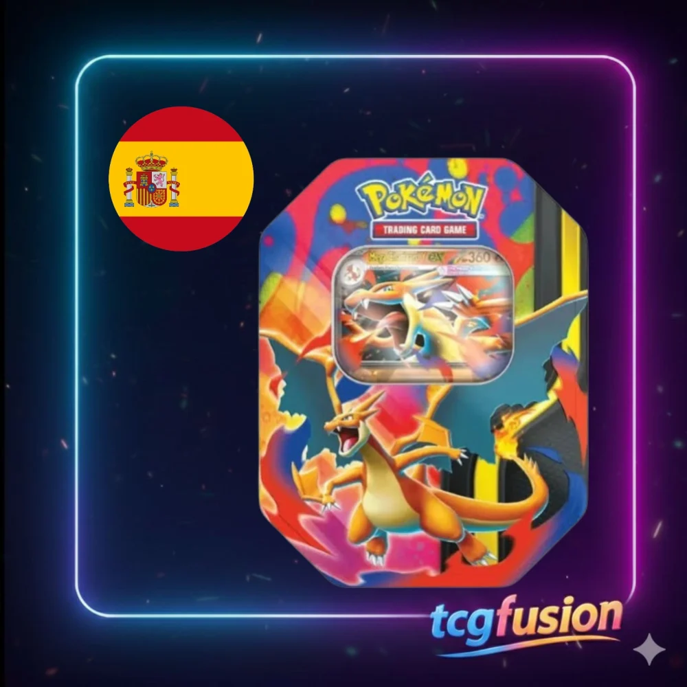 Lata Pokémon TCG Mega Charizard Y ex - Edición Español Lata Pokémon TCG Mega Charizard Y ex - Edición Español