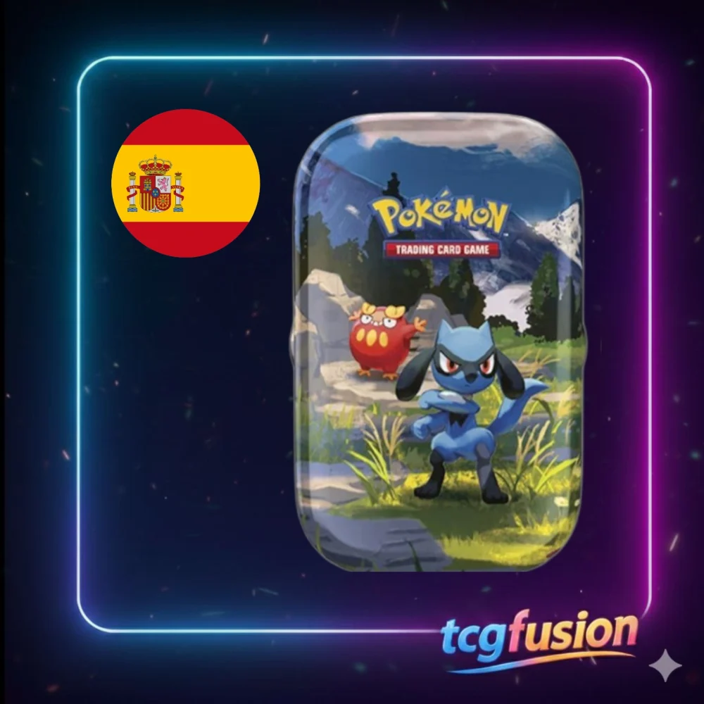 Mini Lata Pokémon Sinnoh Stars - Riolu (Español)