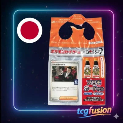 Carta Promo Team Rocket's Giovanni 270/SV-P x BOSS Coffee Japonés Sellada