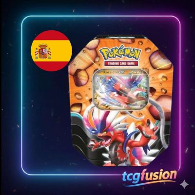 Lata Pokémon Leyendas Cortantes: Koraidon ex
