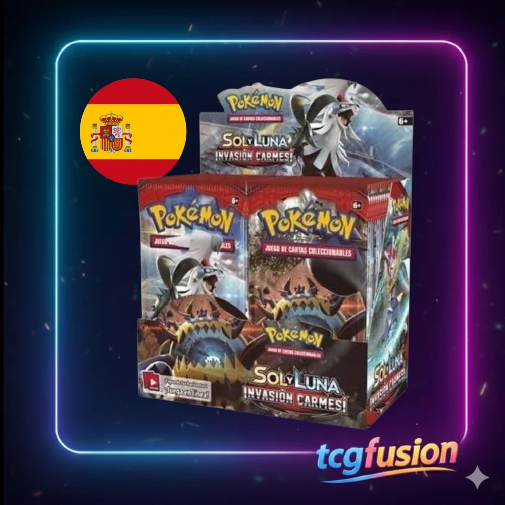 Caja de Sobres Pokémon Sun & Moon Crimson Invasion Español