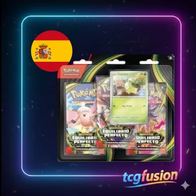 Blister 3 Sobres Chikorita - Pokémon TCG Megaevolución Equilibrio Perfecto (Español)