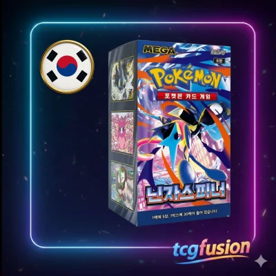 Booster Box Pokémon TCG Mega Evolution Ninja Spinner Coreano