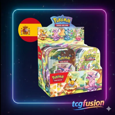 Display Box 8 Mini Tins Prismatic Evolutions Pokémon TCG Español