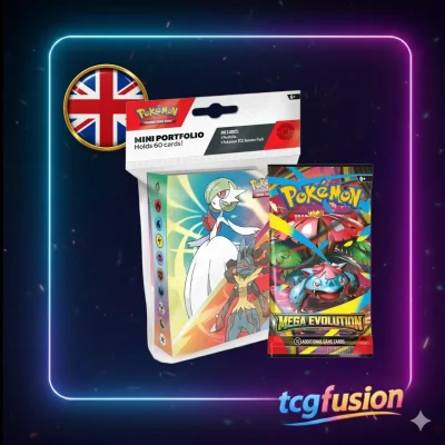 Pokémon TCG: Mega Evolution Mini Portfolio con Sobre - Inglés