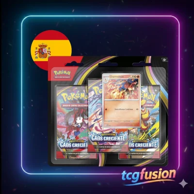 Blister 3 Sobres Charmeleon - Mega Evolution Caos Creciente - Pokémon TCG (Español)