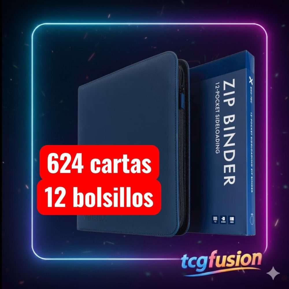 Álbum Vault X 12-Pocket Exo-Tec Zip Binder Azul