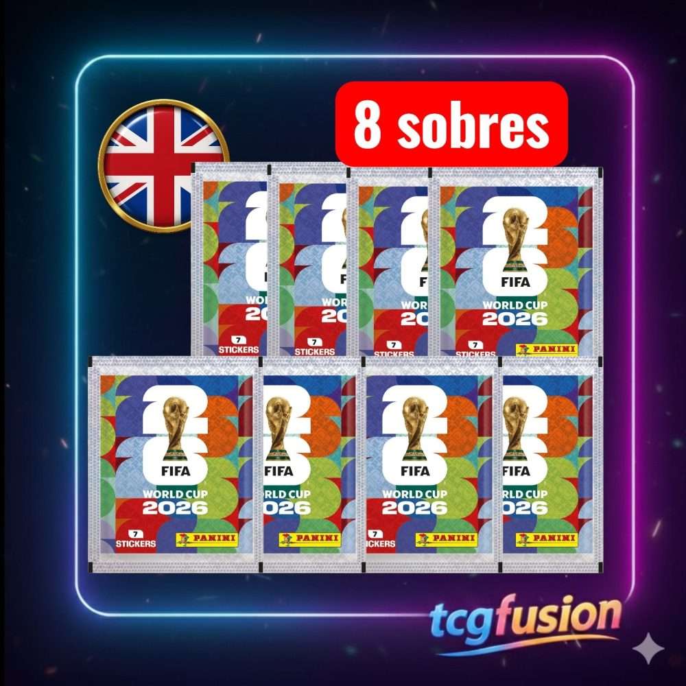 Pack 8 Sobres Panini FIFA World Cup 2026 Stickers Inglés