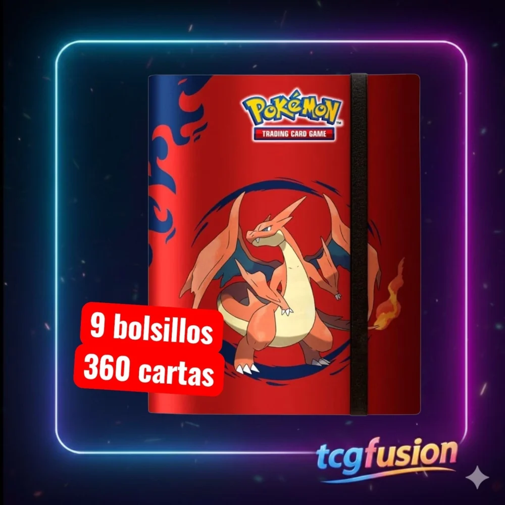 Álbum PRO-Binder Ultra Pro 9 Bolsillos Pokémon Mega Charizard