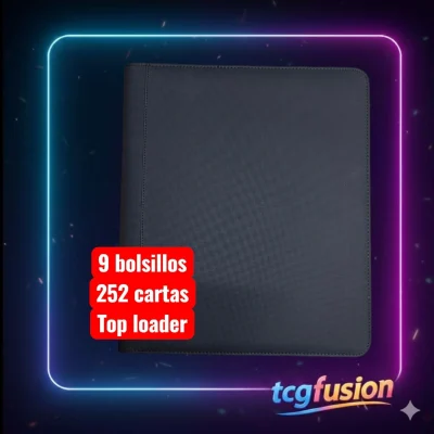 Álbum 9 Bolsillos para Toploaders 252 Cartas Negro