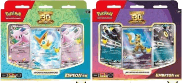 Battle Deck Espeon ex y Umbreon ex 30 Aniversario