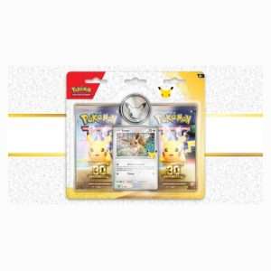 Blíster de 2 sobres — carta de Eevee y moneda