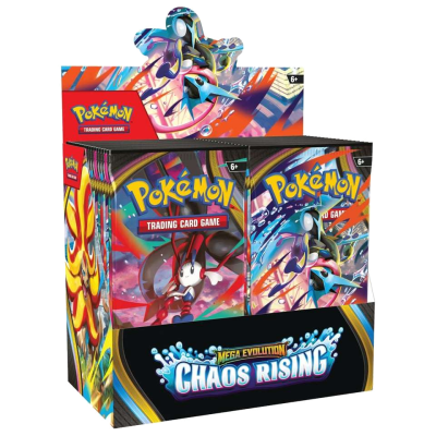Caja de 36 sobres (Booster Box) de Caos Creciente / Chaos Rising Pokémon TCG en inglés