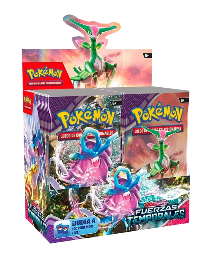 Caja de 36 sobres (Booster Box) de Fuerzas Temporales Pokémon TCG en español
