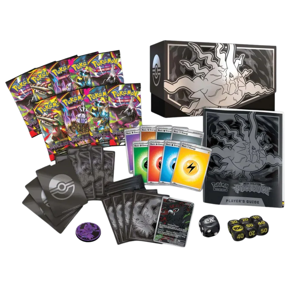 Contenido de la Elite Trainer Box Oscuridad Absoluta (Pitch Black)