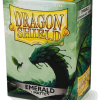 Caja de 100 fundas Dragon Shield Matte esmeralda de tamaño estándar
