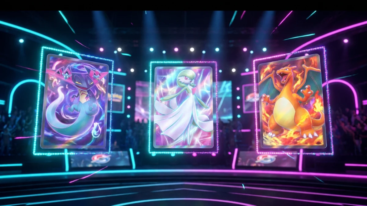 Cartas holográficas de Dragapult, Gardevoir y Charizard