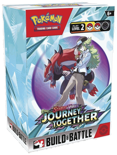 Caja Pokémon TCG Scarlet & Violet Journey Together Build & Battle en inglés con N y Zoroark