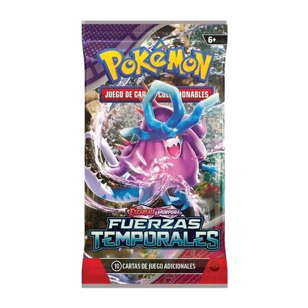 Sobre Pokémon TCG Fuerzas Temporales Español Sobre sellado Pokémon TCG Fuerzas Temporales en español, 10 cartas