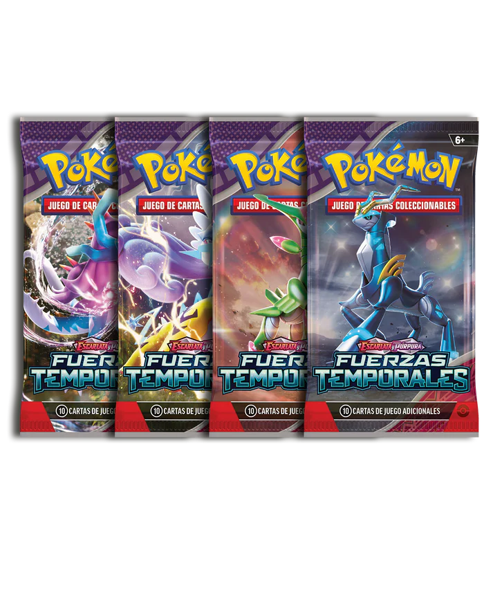 Diseños de sobre de Fuerzas Temporales Pokémon TCG en español