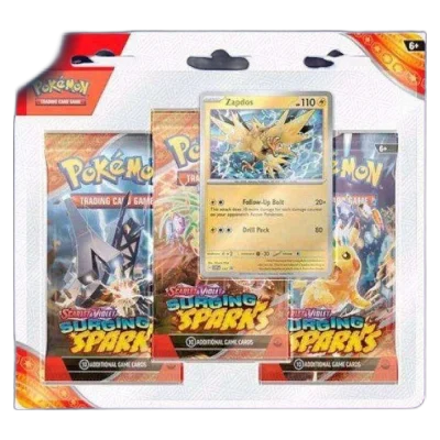 Blister 3 Sobres Pokémon TCG: Scarlet & Violet - Surging Sparks (quagsire)- Español
