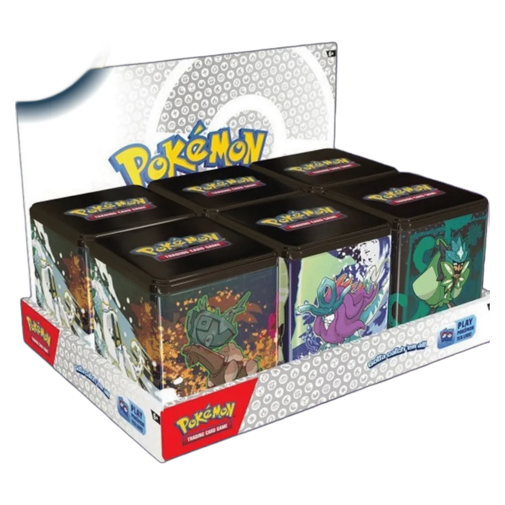 Lata Apilable Pokémon TCG: Q1 2025 ( aleatoria ) español Lata Apilable Pokémon TCG: Q1 2025 ( aleatoria ) español