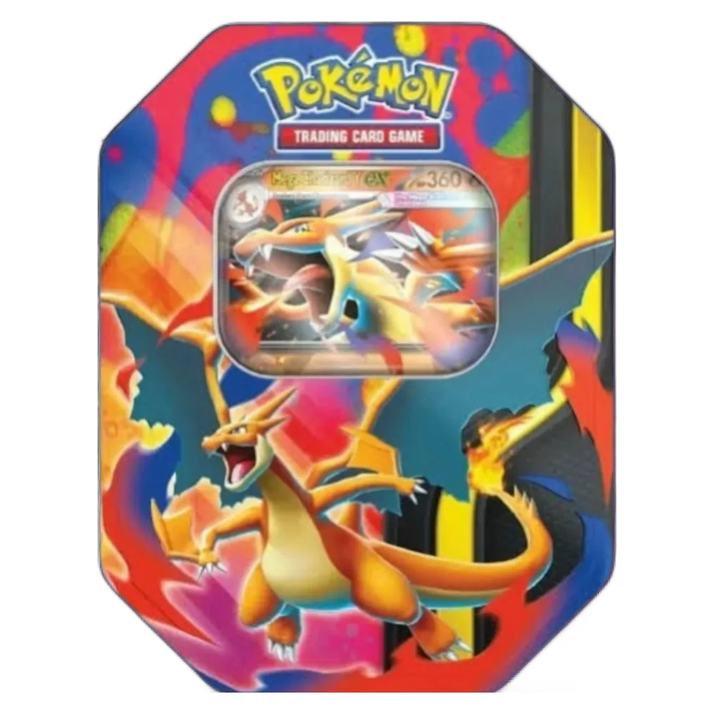 Lata Pokémon TCG Mega Charizard Y ex - Edición Español Lata Pokémon TCG Mega Charizard Y ex - Edición Español