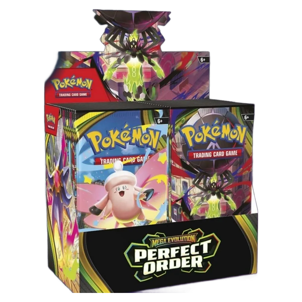 Pokémon TCG Mega Evolution Perfect Order Booster Box (Inglés) Pokémon TCG Mega Evolution Perfect Order Booster Box (Inglés)
