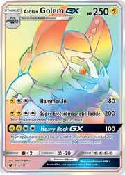 Alolan Golem GX Invasión Carmesí