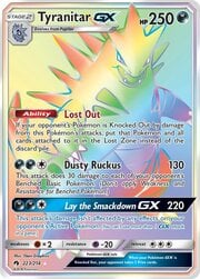 Tyranitar GX Truenos Perdidos