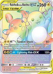 Raichu & Alolan Raichu GX Mentes Unidas