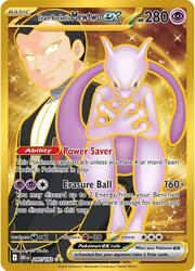 Team Rocket's Mewtwo ex Rivales Predestinados