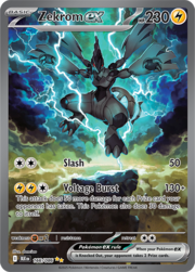 Zekrom EX Fulgor Negro y Llama Blanca