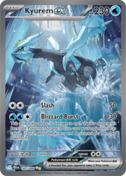 Kyurem EX Fulgor Negro y Llama Blanca